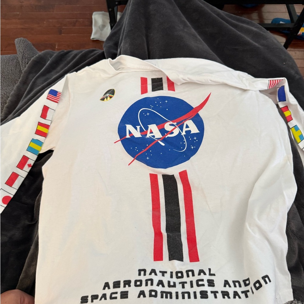 NASA White Long Sleeve Shirt